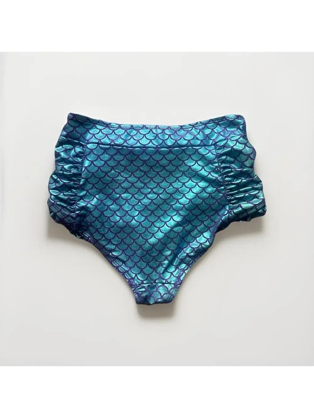Disney The Little Mermaid Scale High-Waisted Swim Bottoms Hot Topic XS
